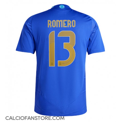 Maglia Calcio Argentina Cristian Romero #13 Seconda Divisa Copa America 2024 Manica Corta